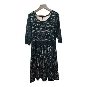 Lane Bryant 22/24 geometric print sweater dress